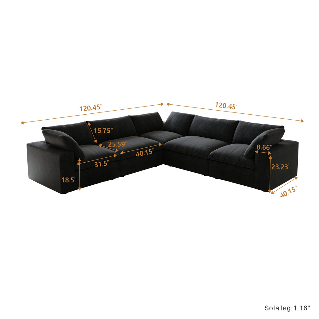 Kylar Cloud Five Seater Sofa