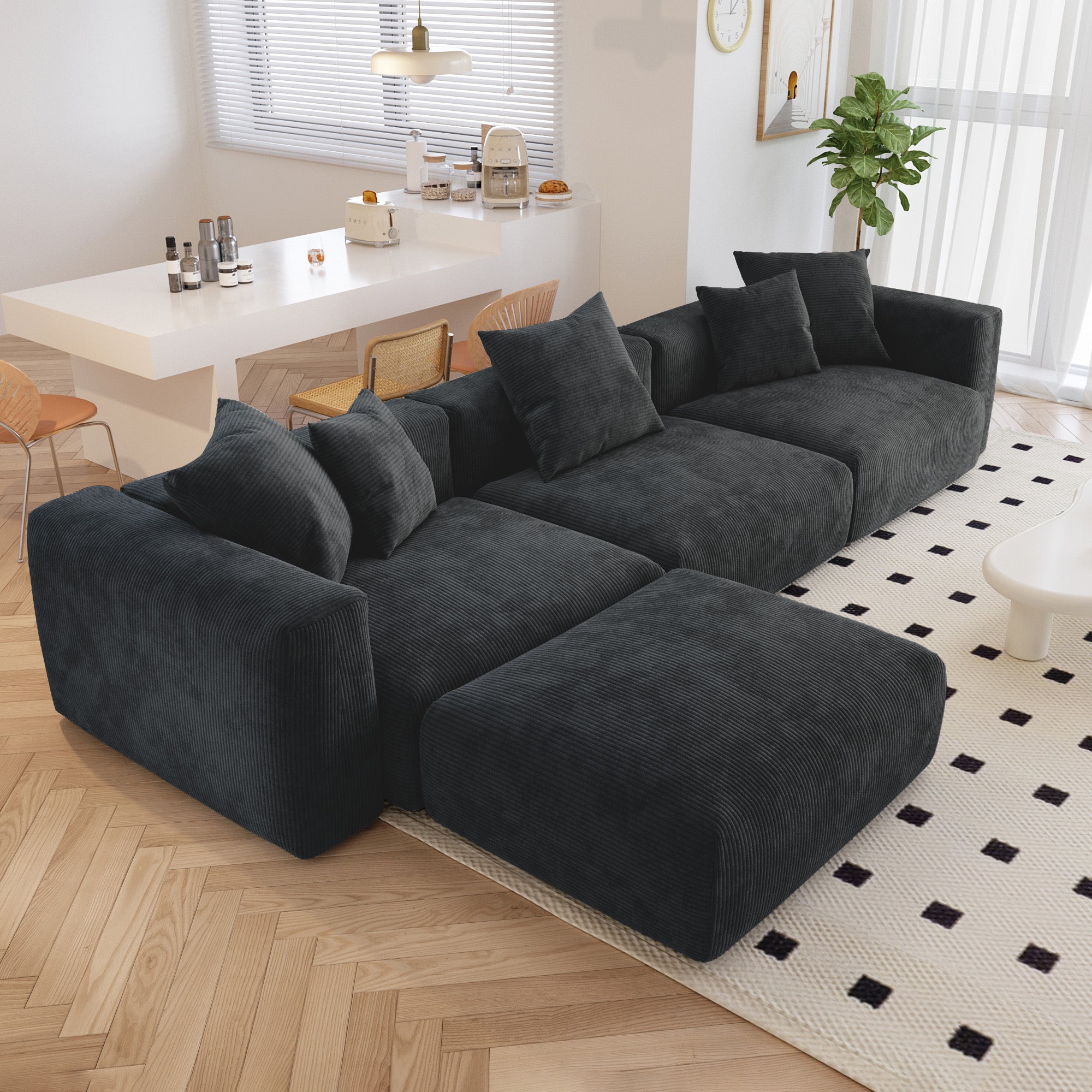 Mavi Corduroy Sectional