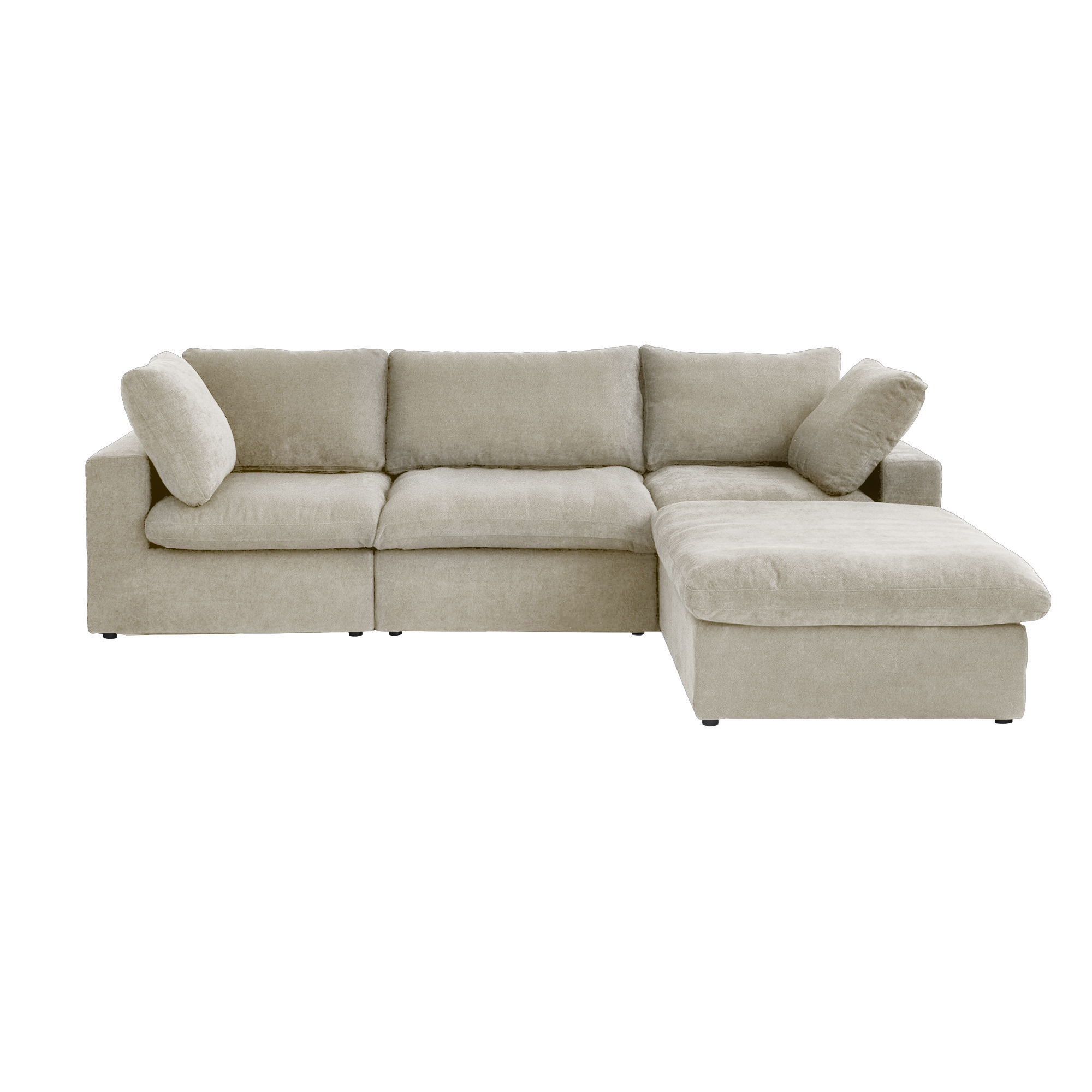 Kylar Cloud Three Seater Sofa + Ottoman