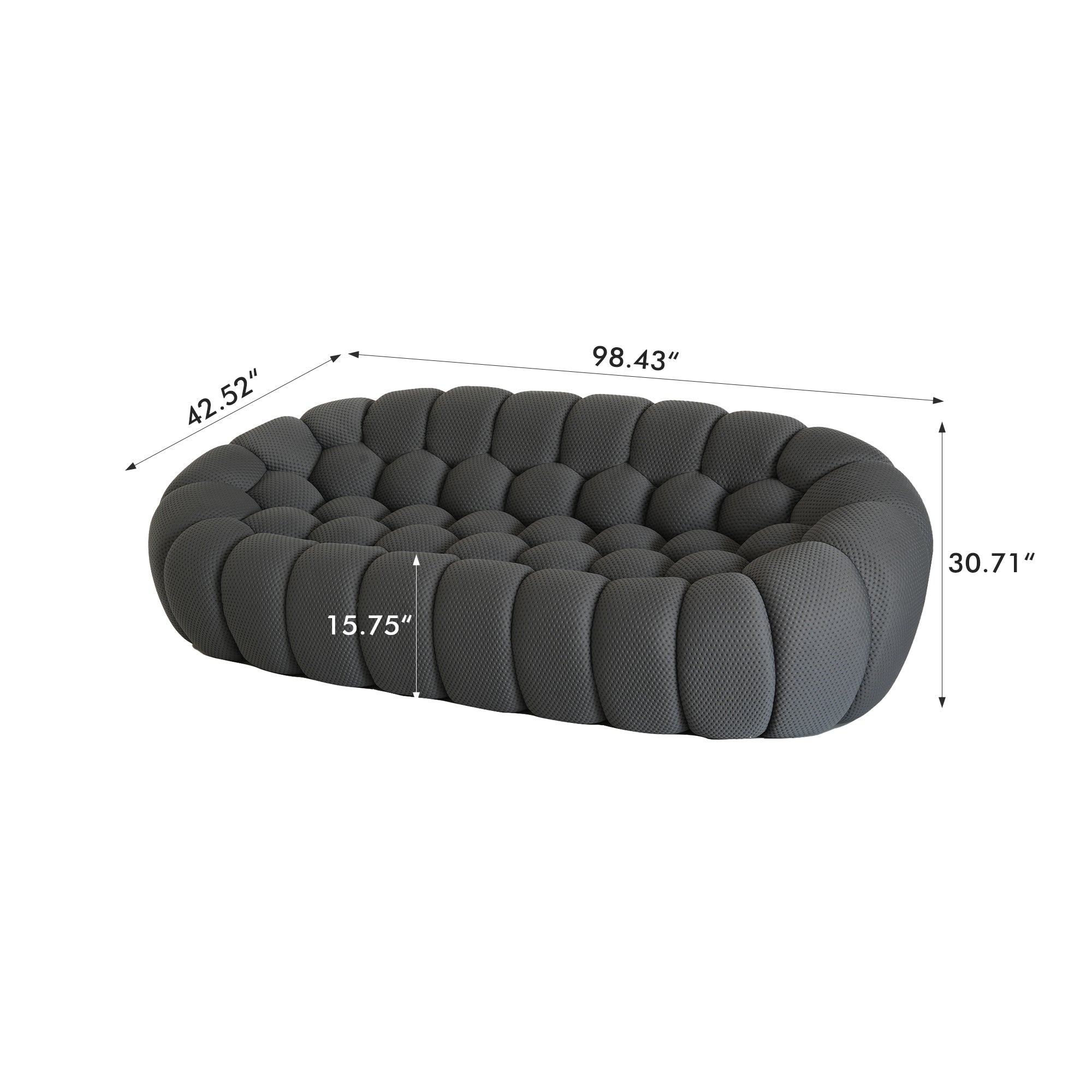 Oslo Bubble Three Seater Sofa