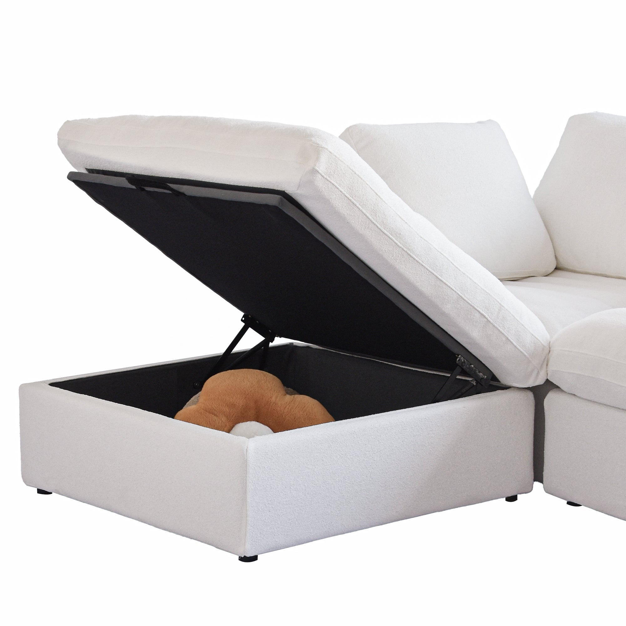 Kylar Cloud Three Seater Sofa + Ottoman