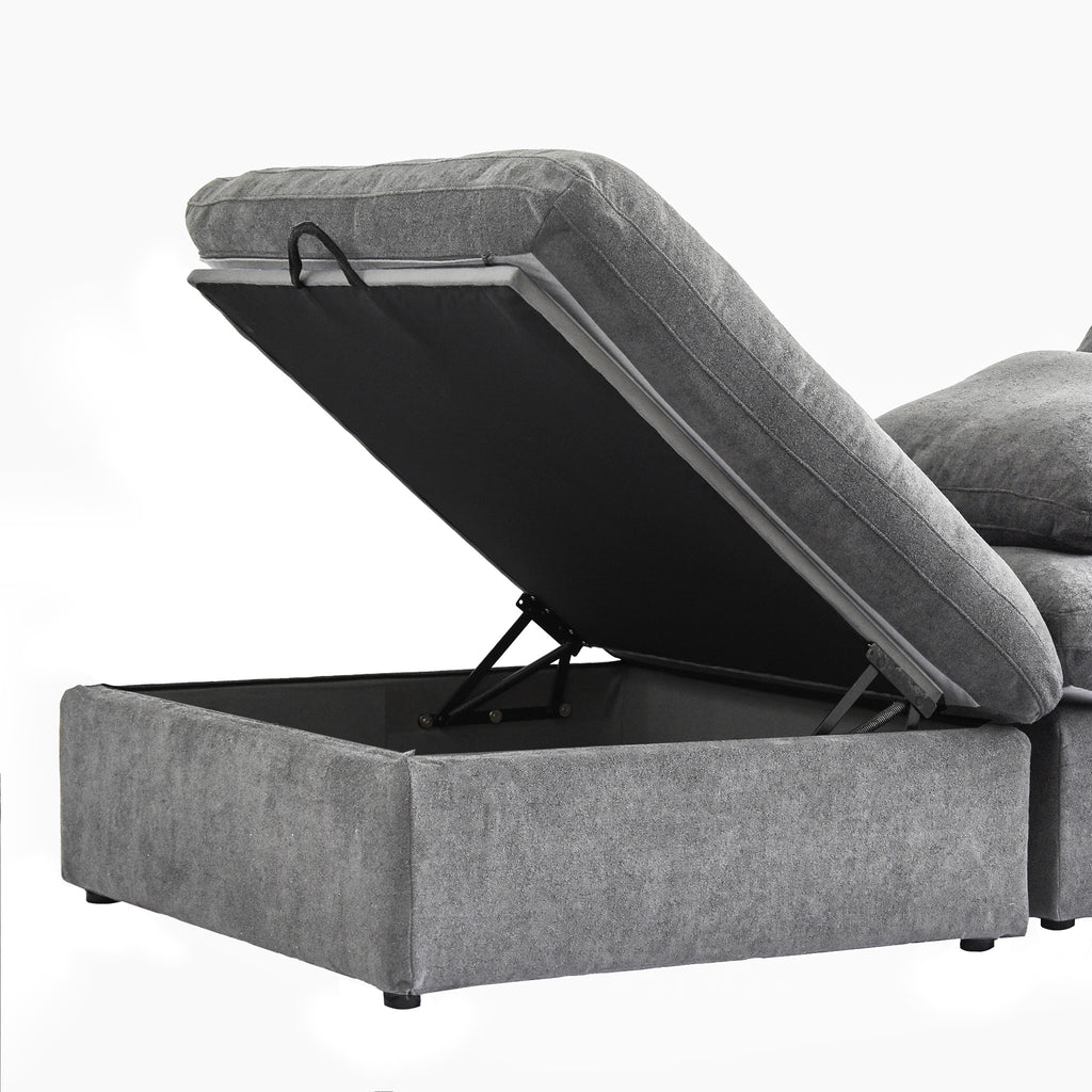 Kylar Cloud Three Seater Sofa + Ottoman