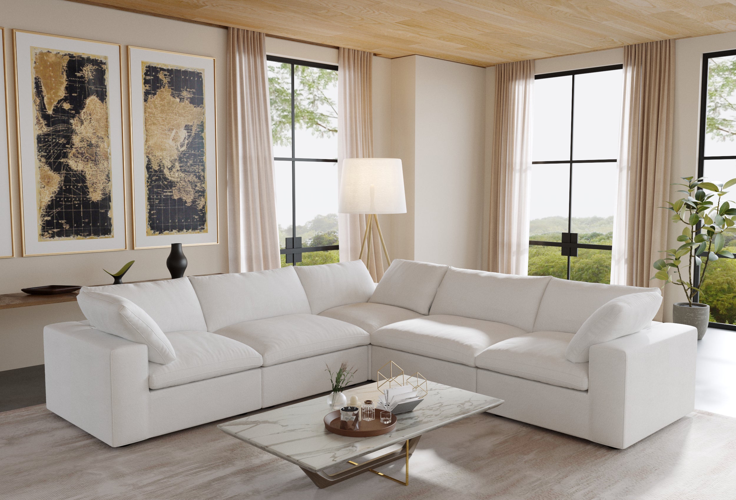 Kylar Cloud Five Seater Sofa