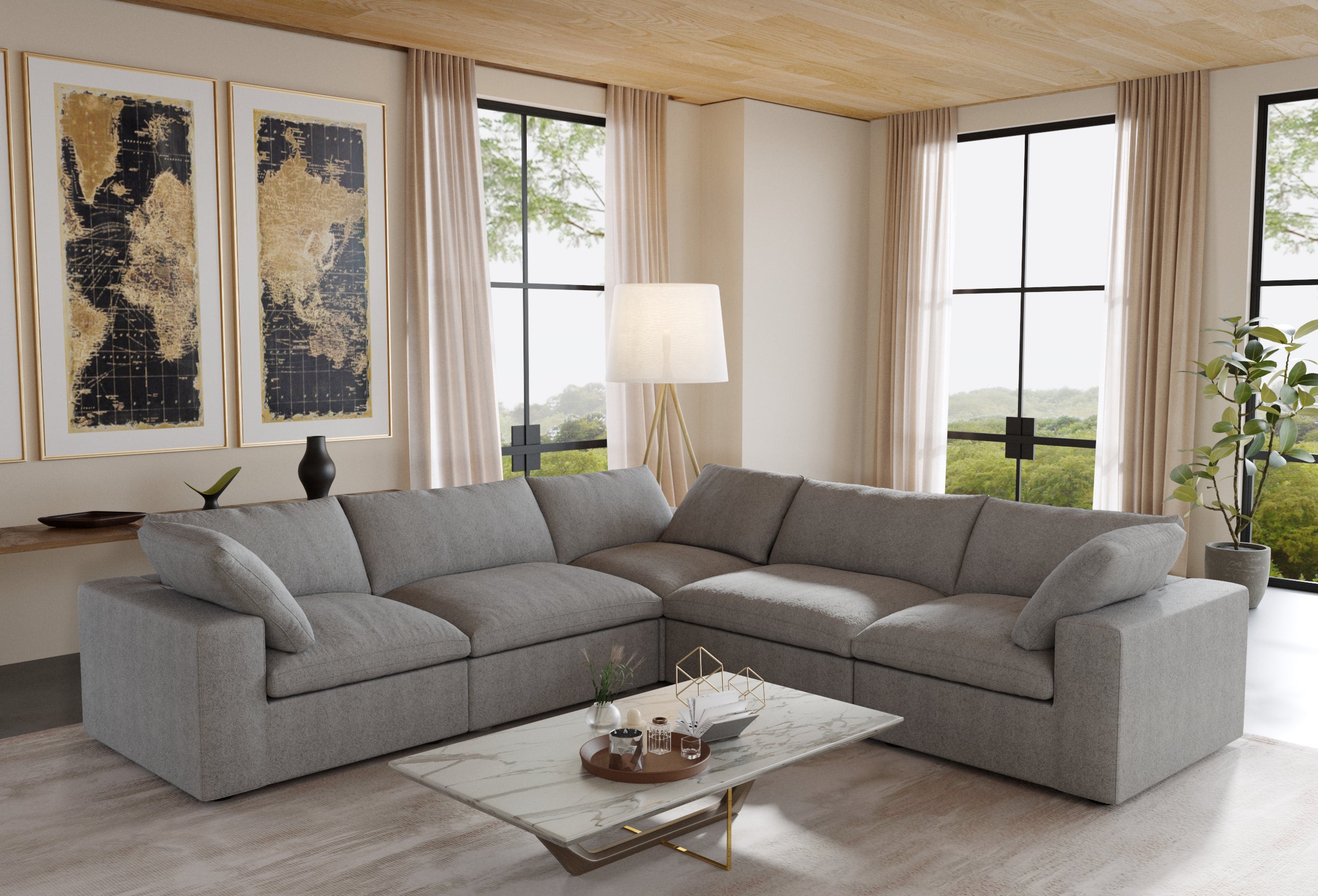 Kylar Cloud Five Seater Sofa