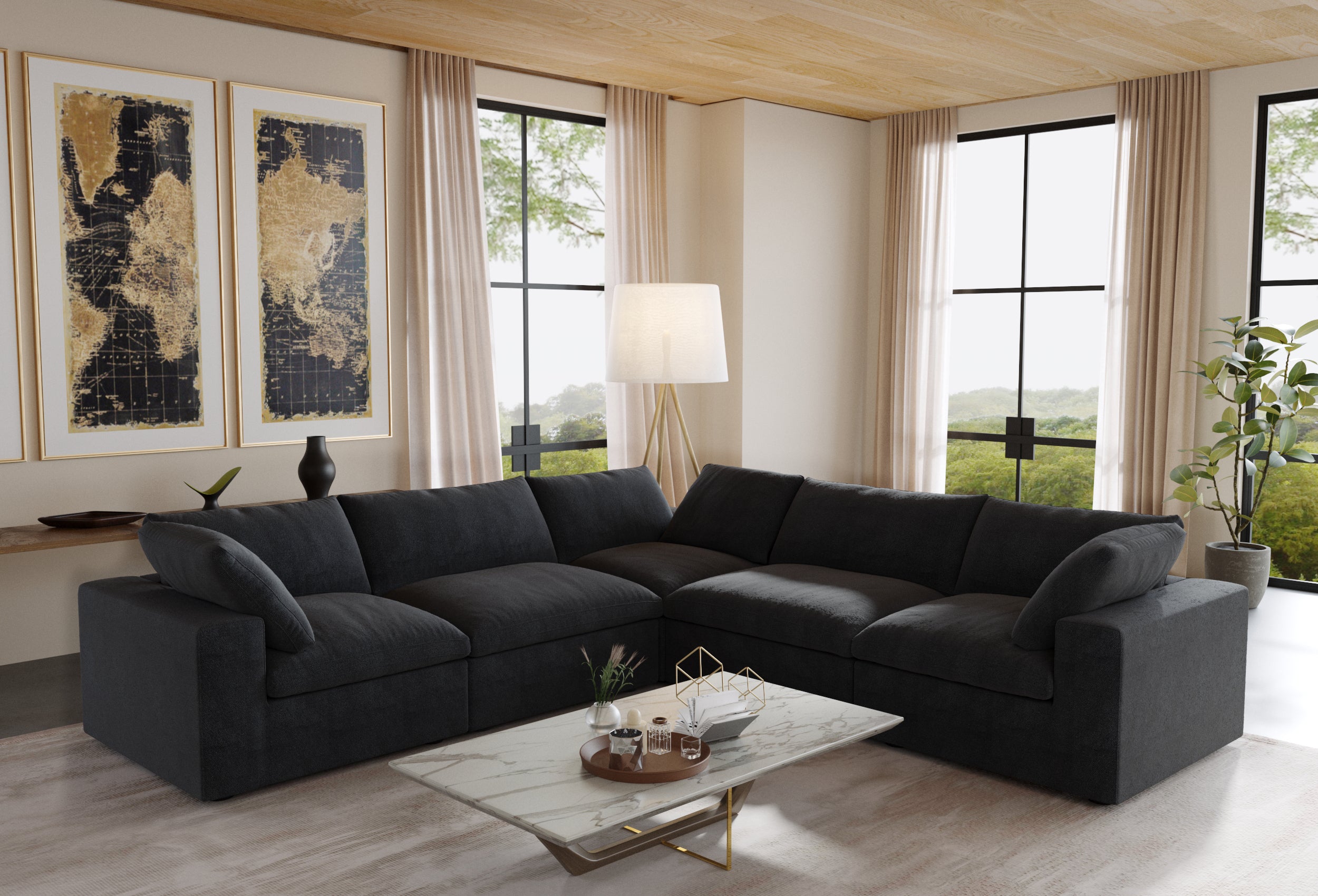 Kylar Cloud Five Seater Sofa