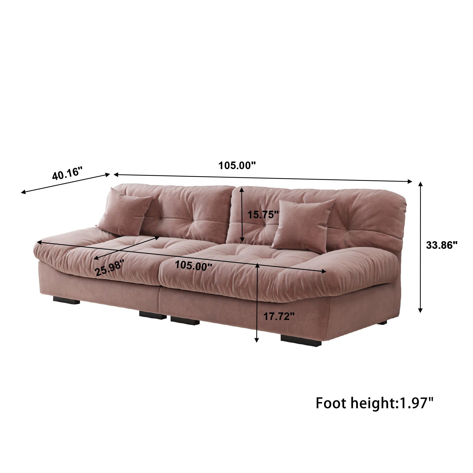 Munro Suede Sofa